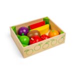 Bigjigs - Дървен детски комплект за готвене - Щайга с плодове - Image 6