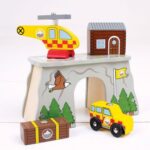 Bigjigs - Дървен комплект - Спасителна акция в планината