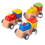 Bigjigs - Дървен локомотив с механизъм - Червено покривче - Image 4