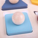 Bigjigs - Дървен пъзел с държки - Форми и горски животни - Image 2