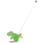 Bigjigs - Дървена играчка за бутане - Тиранозавър рекс - Image 4