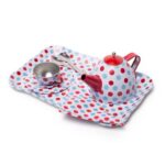 Bigjigs - Метален чаен сервиз в куфарче - Точки - Image 7