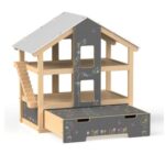 Bigjigs - Отворена дървена куклена къща - Обзаведена - Image 4