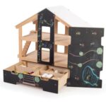 Bigjigs - Отворена дървена куклена къща - Обзаведена - Image 5