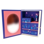 Музикална кутия-книга за бижута „Dragon Girl“ с чекмеджета, музика, широко огледало и държач за пръстени - Image 5