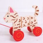 Играчка за дърпане - Коте  - Bigjigs - Image 8