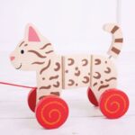 Играчка за дърпане - Коте  - Bigjigs - Image 9