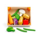 Bigjigs - Дървен детски комплект за готвене - Щайга със зеленчуци - Image 10